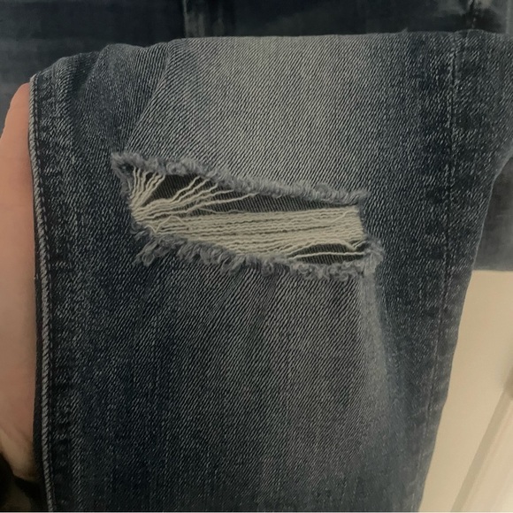 MOTHER The Mid Rise Dazzler Ankle Fray Jeans Weekend Warrior Size 26 EUC - Picture 3 of 14